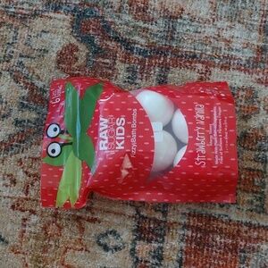 Strawberry Vanilla Bath Bombs - Red and White